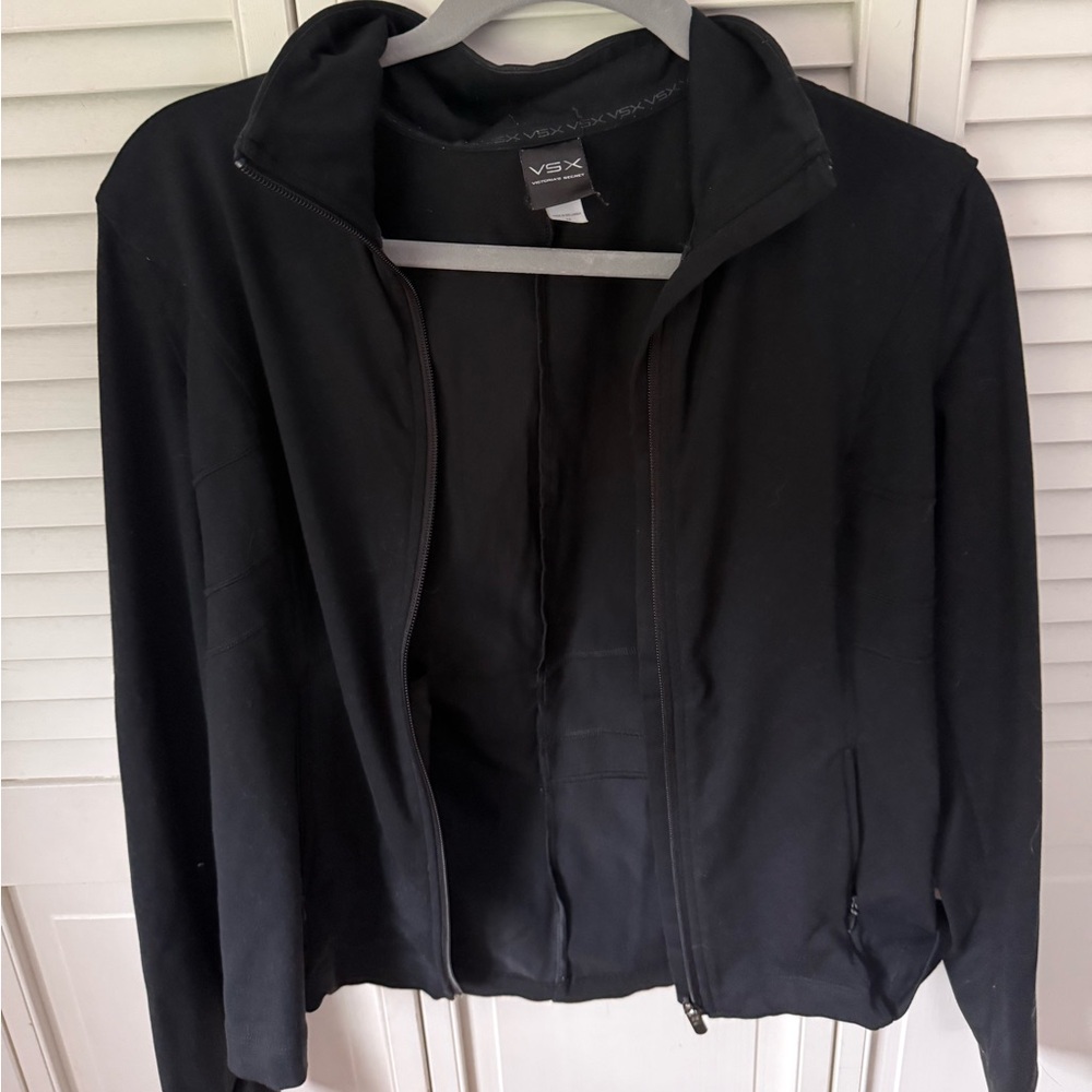 Victoria's Secret Black Windbreaker Jacket